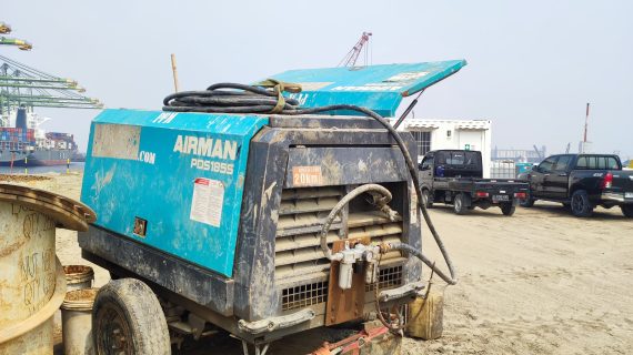 PT Pantja Putra Mashindo Buka Cabang Baru di Gresik: Sewa Compressor Airman PDS185 CFM untuk Proyek Anda