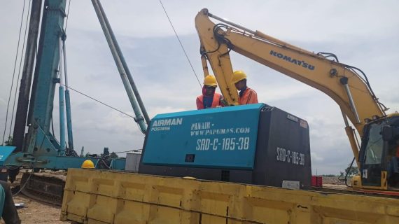 Mobilisasi & Penempatan Kompresor Airman PDS 185: Towing, Loading–Unloading, dan Layout Site Aman